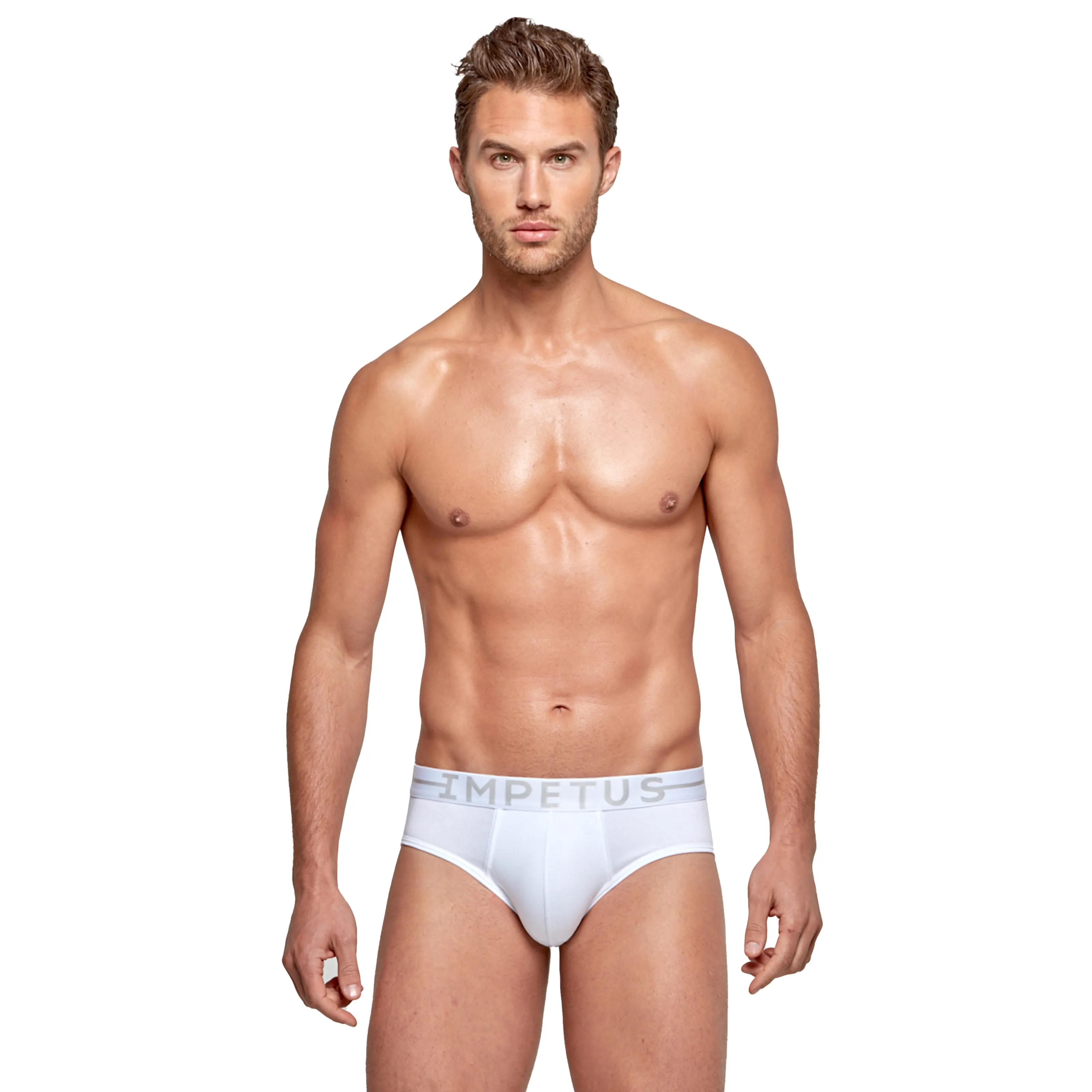 Slip Cotton Stretch Impetus - blanc - Impetus : vente slips et band...