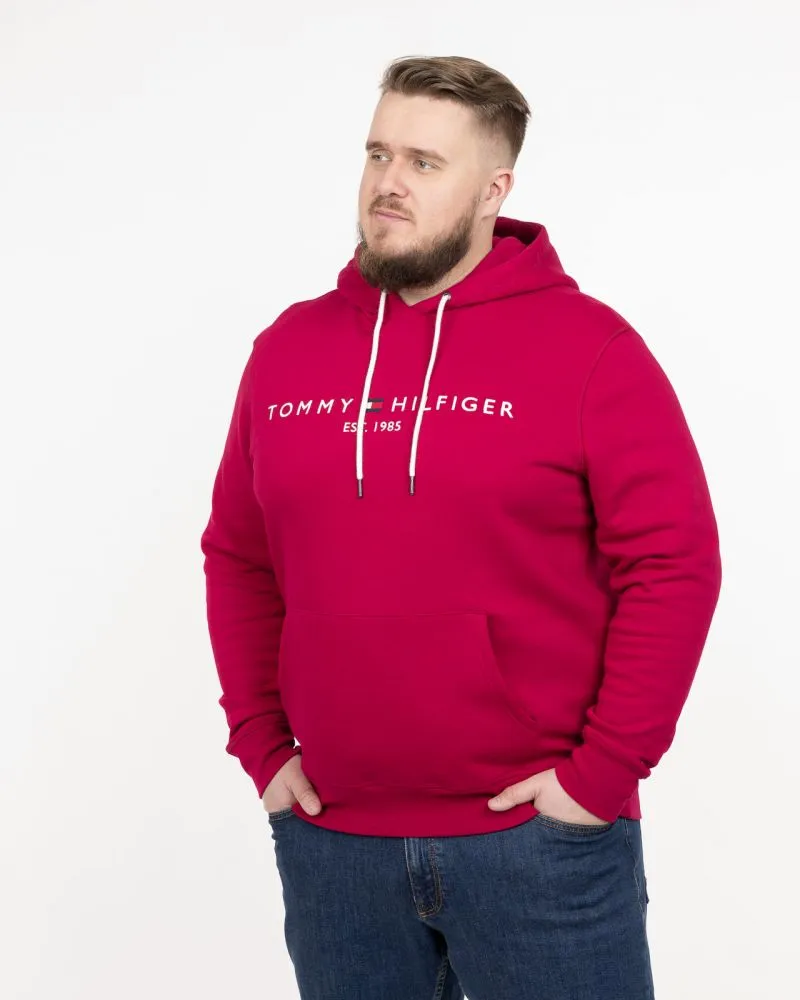 Sweat à capuche grande taille rose fuchsia - Size-factory
