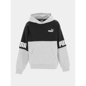 Sweat à capuche power gris garçon - Puma | wimod