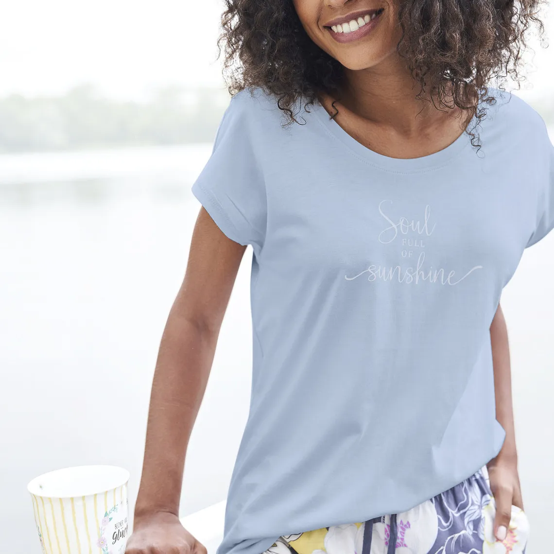 T-shirt en coton - Bleu | 3 Suisses
