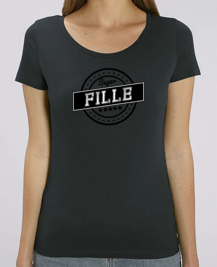 T-shirt Femme Super fille par justsayin