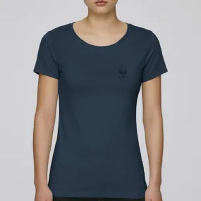 T-shirt femme WWF en coton bio (bleu marine)