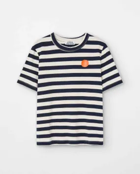T-shirt à rayures en coton biologique