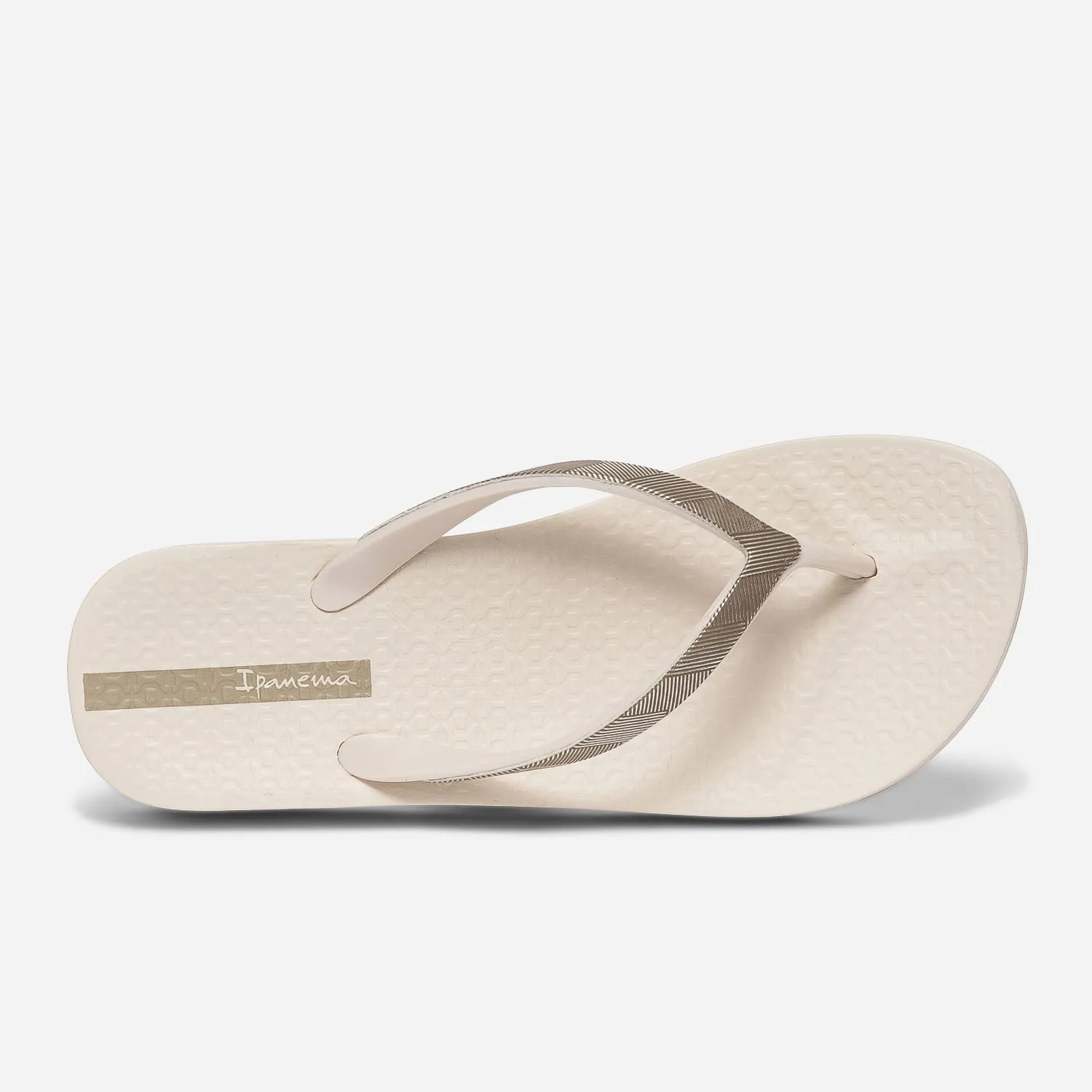 Tong compensée IPANEMA beige avec brides graphiques - Mules / Tongs Sport | ERAM