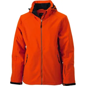 Veste softshell doublée - JN1054 - Orange - Homme - Sports d'hiver - Ski 